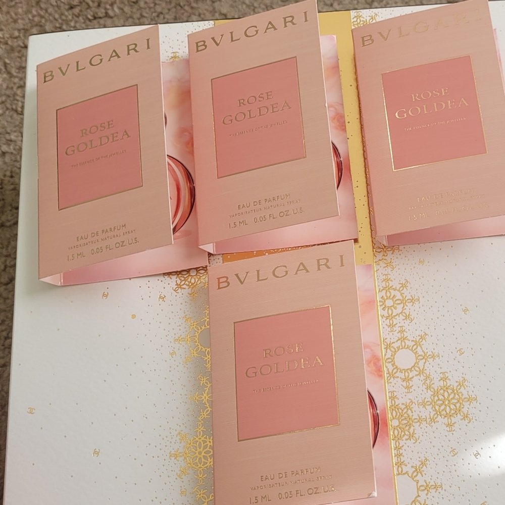 ❤️ 4 for $21 Bvlgari Rose Goldea Mini Travel Vial NEW